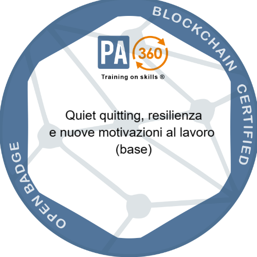 Quiet quitting, resilienza e nuove motivazioni al lavoro (base)